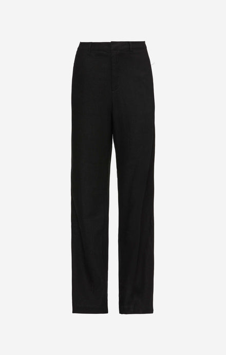 LINEN CLASSIC PANT - BLACK