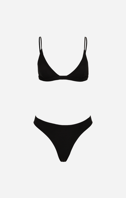 THE BRAZILIAN BIKINI BOTTOM - BLACK MESH