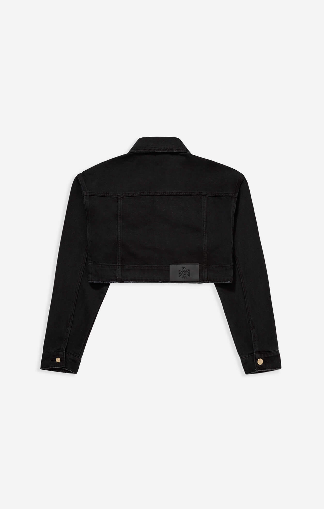 THE BOX CROP DENIM JACKET - WASHED BLACK
