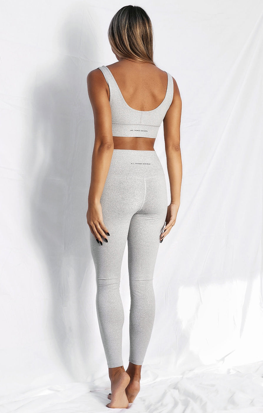 THE A.T.G SCULPT™ LEGGINGS - GREY STATIC – All Things Golden