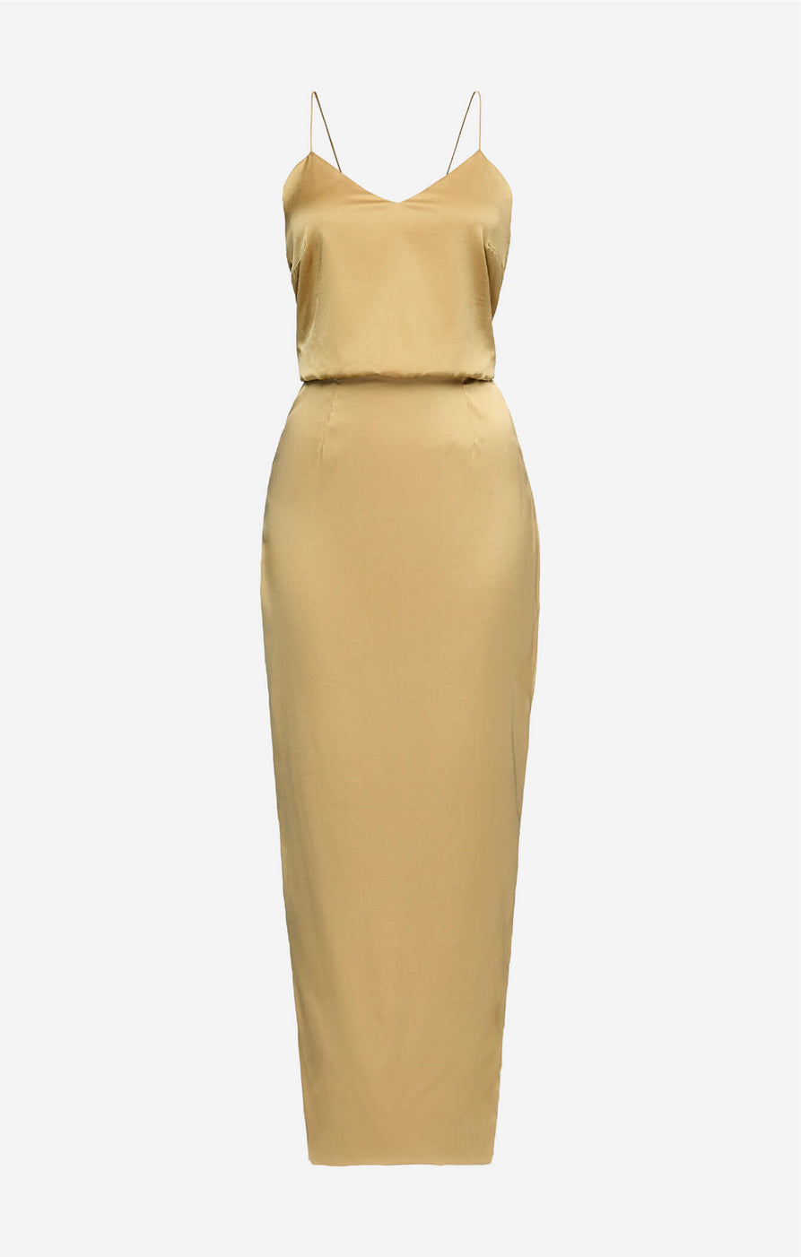 THE SILK CLASSIC DRESS - GOLD – All Things Golden