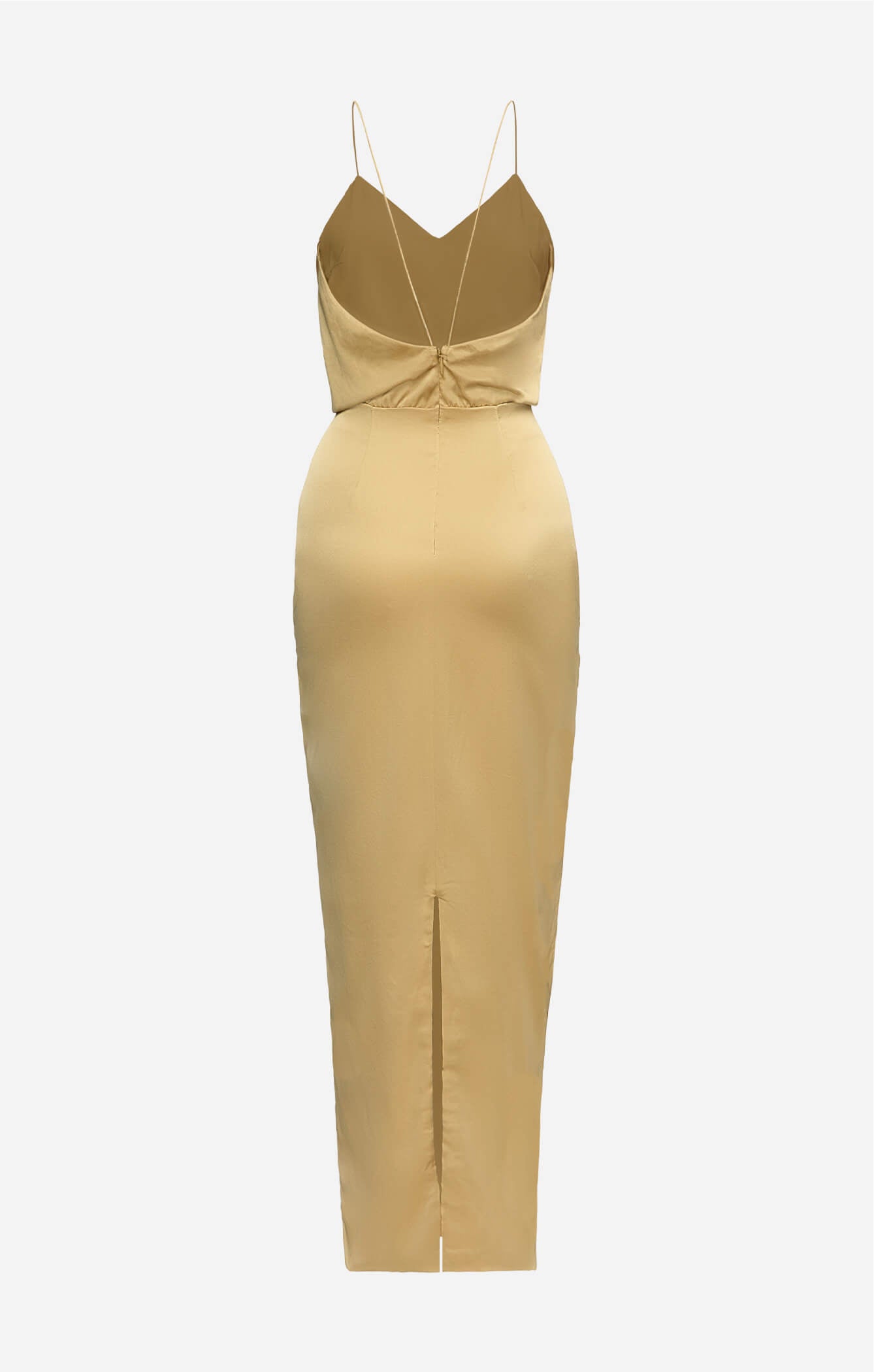 THE SILK CLASSIC DRESS - GOLD