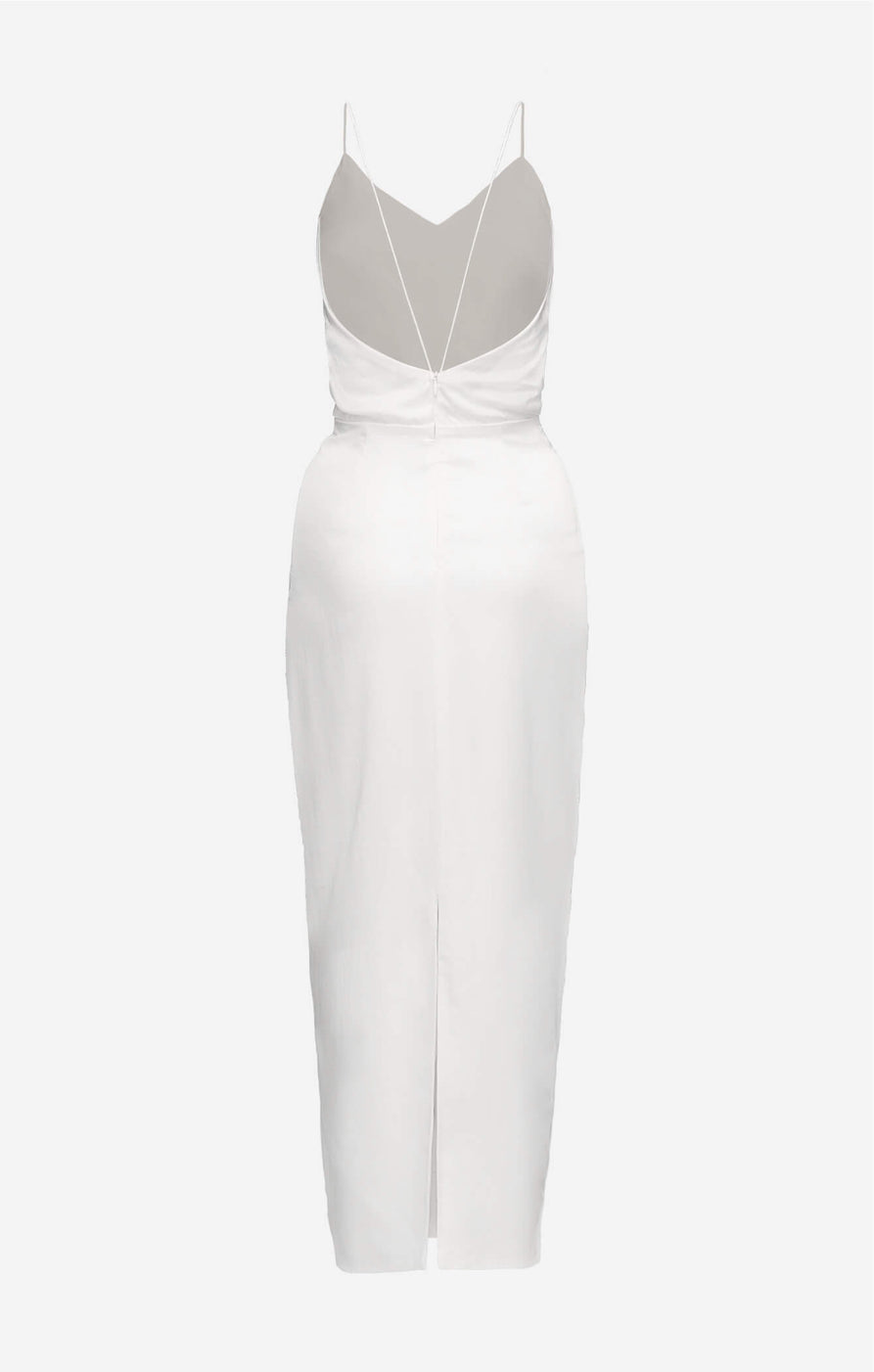 THE SILK CLASSIC DRESS - WHITE