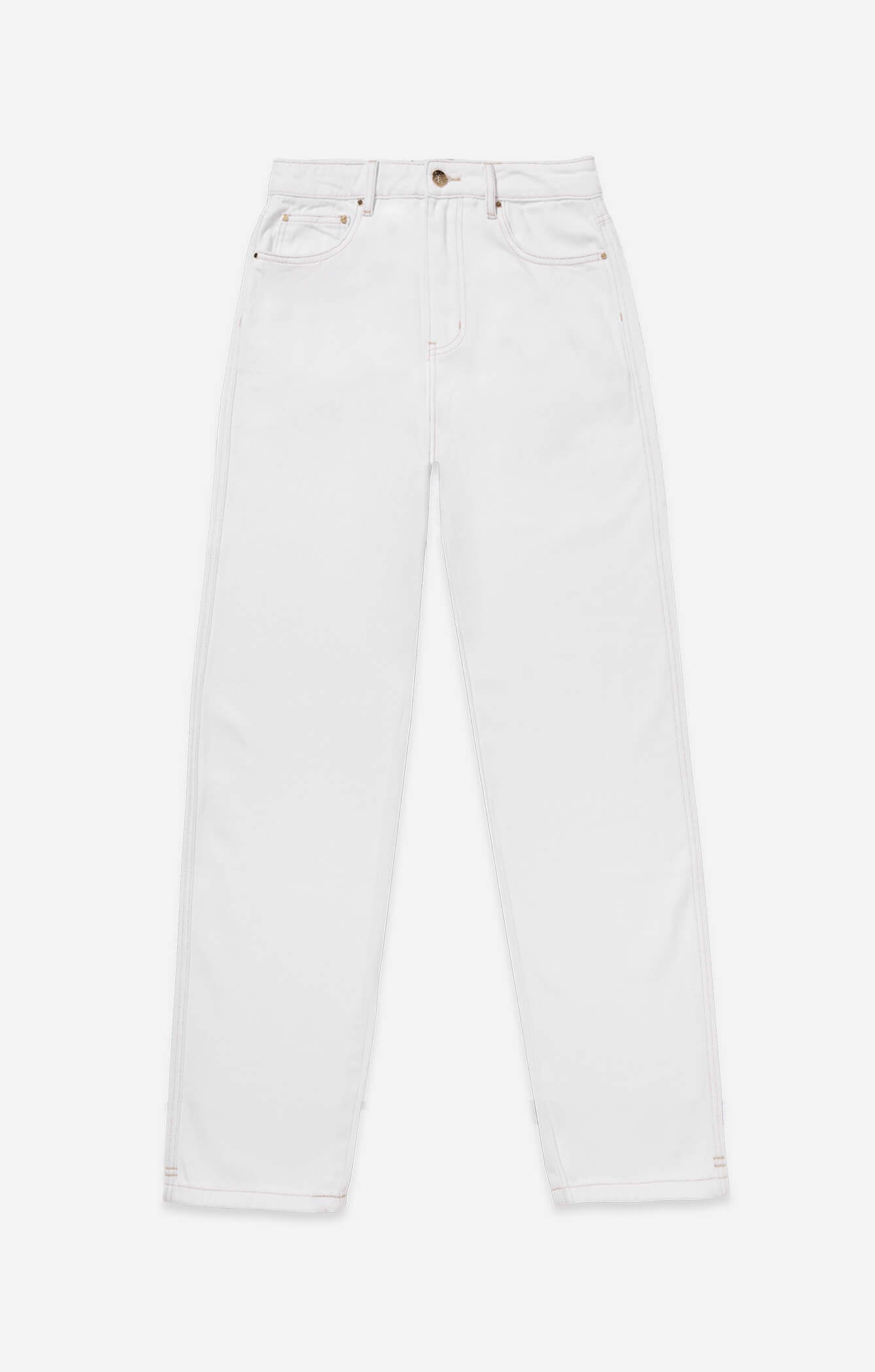 THE HIGH RISE STRAIGHT LEG - CRISP WHITE