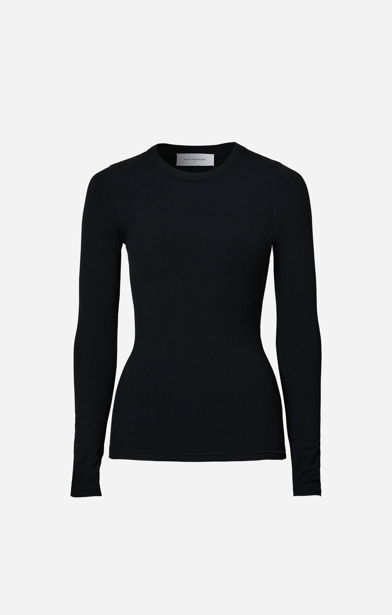 THE LUXE RIB L/S - BLACK