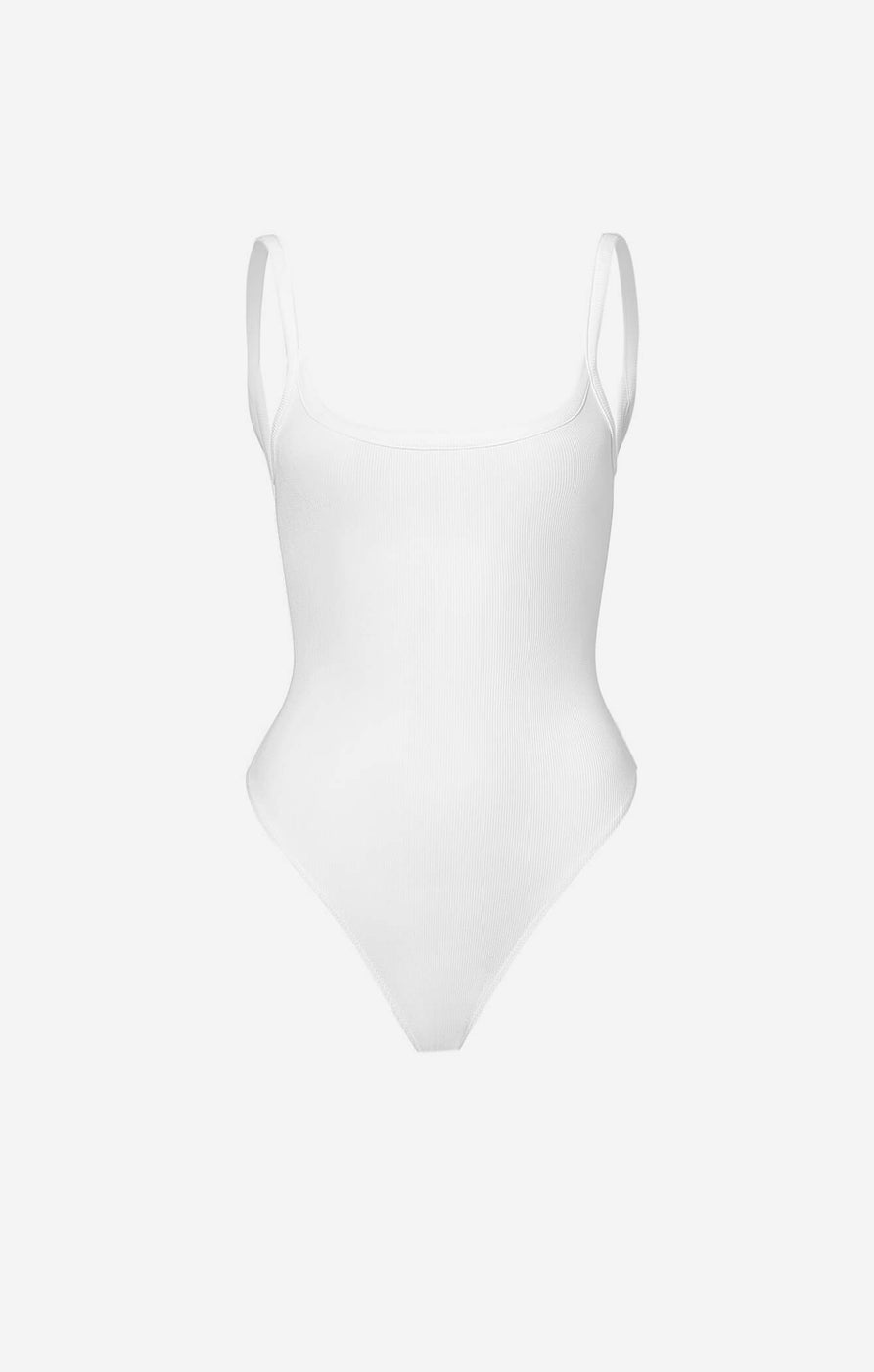 THE LUXE RIB LOW BACK BODYSUIT - WHITE – All Things Golden